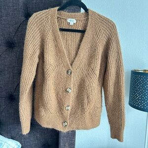Style & Co. Camel Button-Up Cardigan